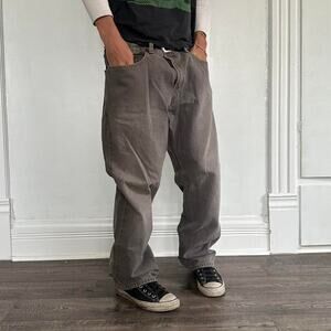 Vintage Y2K Faded Grey  Levis 505 Regular Baggy Denim Jeans Pants